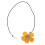 Monaurales Hörgerät Clip-Lanyard - Blumen-Design 14