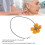 Monaurales Hörgerät Clip-Lanyard - Blumen-Design 11