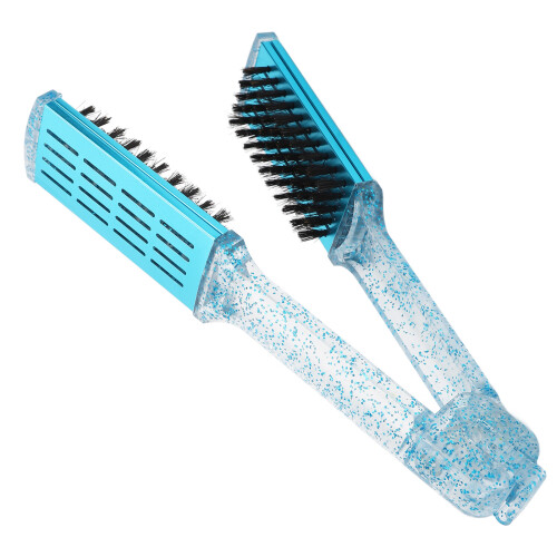 Doppelseitige Haarbürste Splint Blau 24x5x3 cm 2