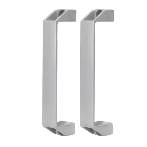 2 Stück Türzuggriff 180mm Lochabstand Silber 1