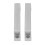 2 Stück Türzuggriff 180mm Lochabstand Silber 15