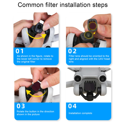 Filtro UV para drón MINI 3 PRO — Negro, 14 g/0.5 oz 2