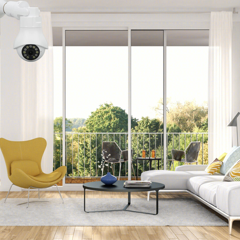 Light Bulb Camera E27 Socket Wireless Wifi Two Way Audio Mobile Tracking Smart Surveillance Camera 3Mp 6931320742155