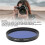 Blau 52-mm-Objektivfilter, optisches Glas 2,0 Zoll 8