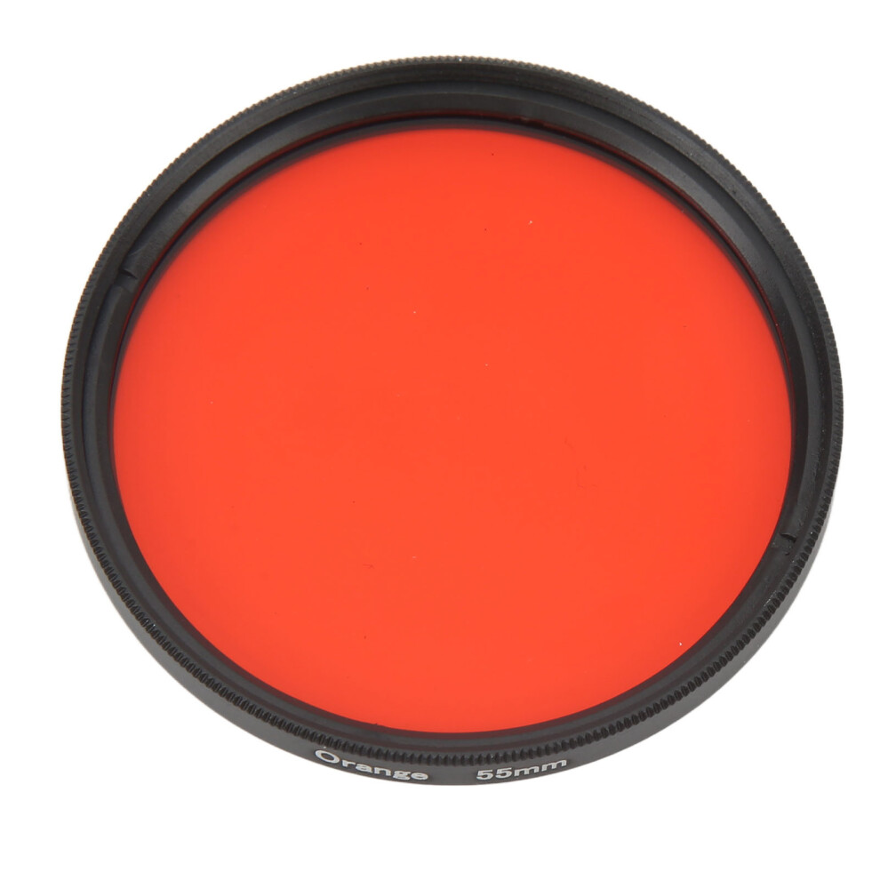 55Mm Full Color Lens Filter Optical Glass Digital Camera Filter High Definition Photograph Lens Filter For Nikon For Sony Orange 4681320742830
