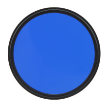 Filtro de lente azul de color completo de 55 mm, vidrio de 1,1 oz