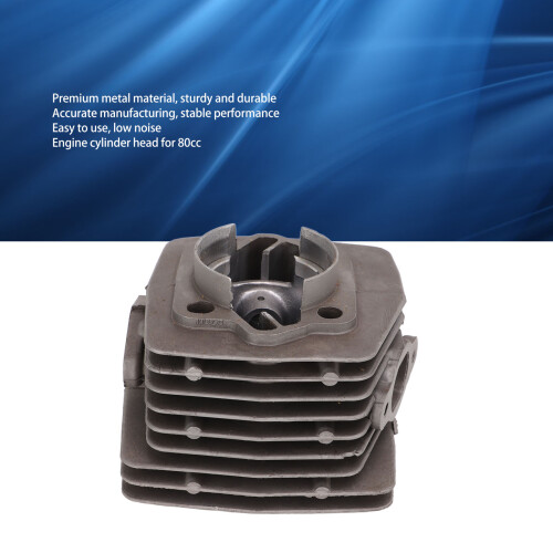 Bicycle Engine Cylinder Head Metal Low Noise Gasoline Engine Cylinder Head Repacement for 80cc 2