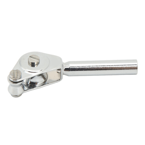 Guía de doble polea de aluminio para pesca 5mm/0.2in
