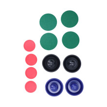 12 Stk Typ F ABS Air-Hockey-Pusher 96mm/64mm