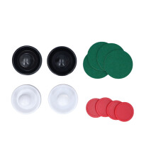 Conjunto duradero de 12 piezas de accesorios de hockey de aire de 96 mm para hockey de mesa