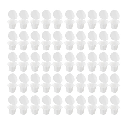 50 Stück Einweg-Papierkaffee-Filter mit Deckeln 1
