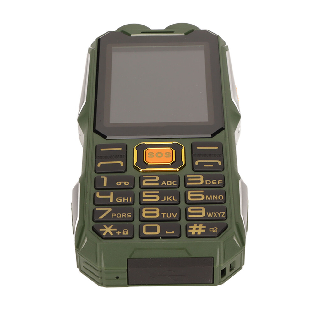 Senior Cellphone 2G 2.6In Ultrathin 16800Mah High Volume Elderly Mobile Phone With Charging Line For Calling Green 4901320745403