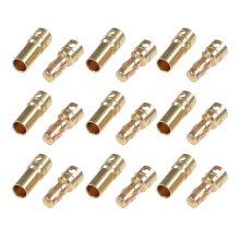 30 Paare vergoldete Messing-Bananenstecker