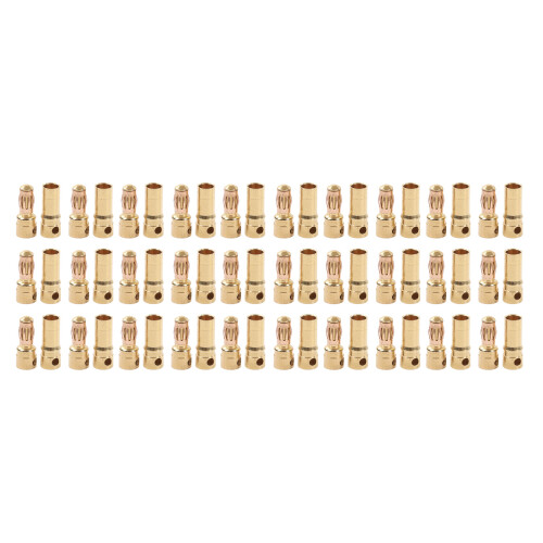 30 Paare vergoldete Messing-Bananenstecker 1