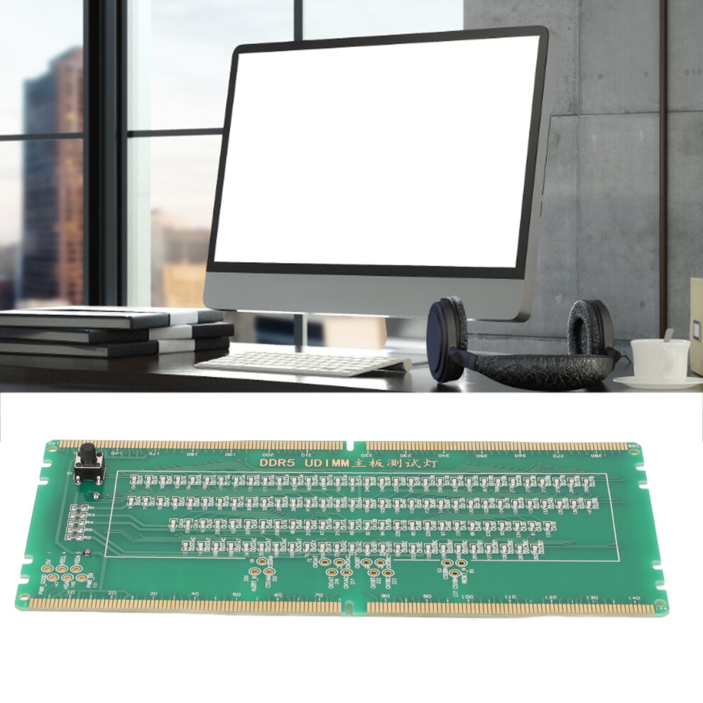 Ddr5 Memory Tester Desktop Ddr5 Memory Tester Mainboard Maintenance Test Card With Emitting Diodes Light 7901320750879