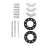 9-Loch-Hinteres Ritzel-Montage-Gummi-Pads-Kit 48-80cc 5