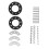 9-Loch-Hinteres Ritzel-Montage-Gummi-Pads-Kit 48-80cc 9