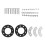 9-Loch-Hinteres Ritzel-Montage-Gummi-Pads-Kit 48-80cc 11