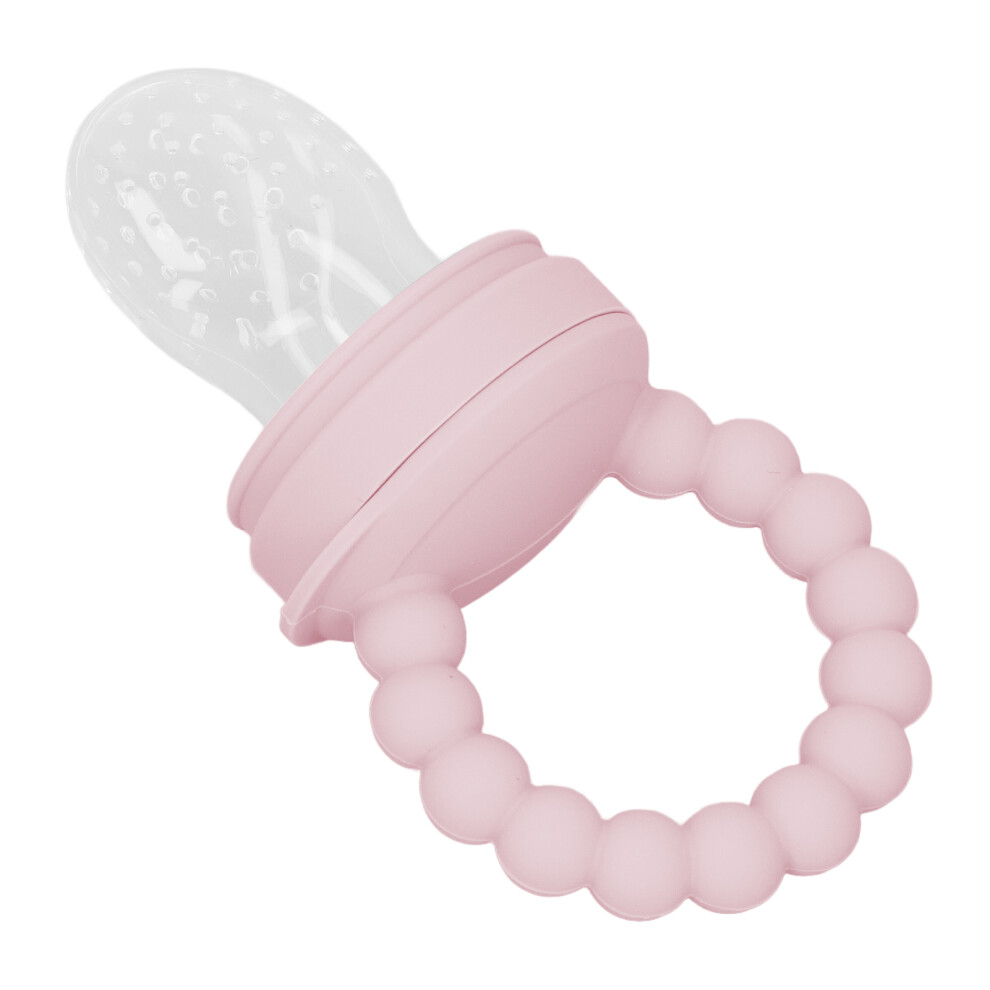 Food Feeder Pacifier Food Grade Silicone Detachable Sore Itchy Gums Relief Baby Fruit Feeder for Baby Food Fruit Feeding Light Pink-image-OPC-PHV5GQ5-NEW