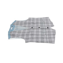 Mens Casual Suit Vest with Plaid Pattern Slim Fit V Neck Single Breasted Formal Wear Waistcoat Plaid Pattern M