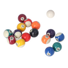 16 Stück Mini-Resin-Billardkugeln 1,5 Zoll Mehrfarbig für Spielzimmer