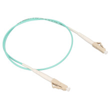Fiber Patch Cable OM3 Core 0.5M LC to LC Simplex Multimode Fiber Optic Cable for SFP Transceivers Ethernet Switches
