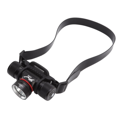 Linterna frontal de buceo 10x5cm 1000lm 10W Como se muestra