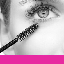 50 Stück Mini-Spiral-Rosa Wimpernbürsten-Set