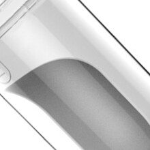 Botella de agua portátil para perros 330 ml 68x68x245 mm blanca