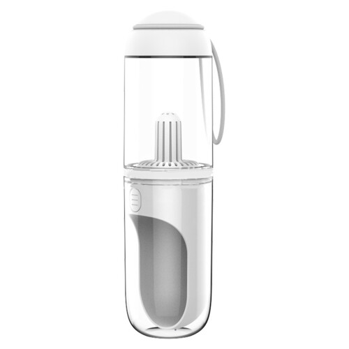 tragbare Hundewasserflasche 330ml weiß 68x68x245mm 1