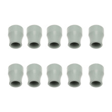 10 piezas de puntas de goma para muletas, diámetro interior 22 mm, 3.5x3.5x4.5cm