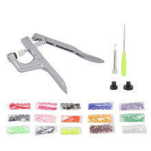 Kunststoff-Druckknopf-Set T5, 150 Stück, für Kleidung