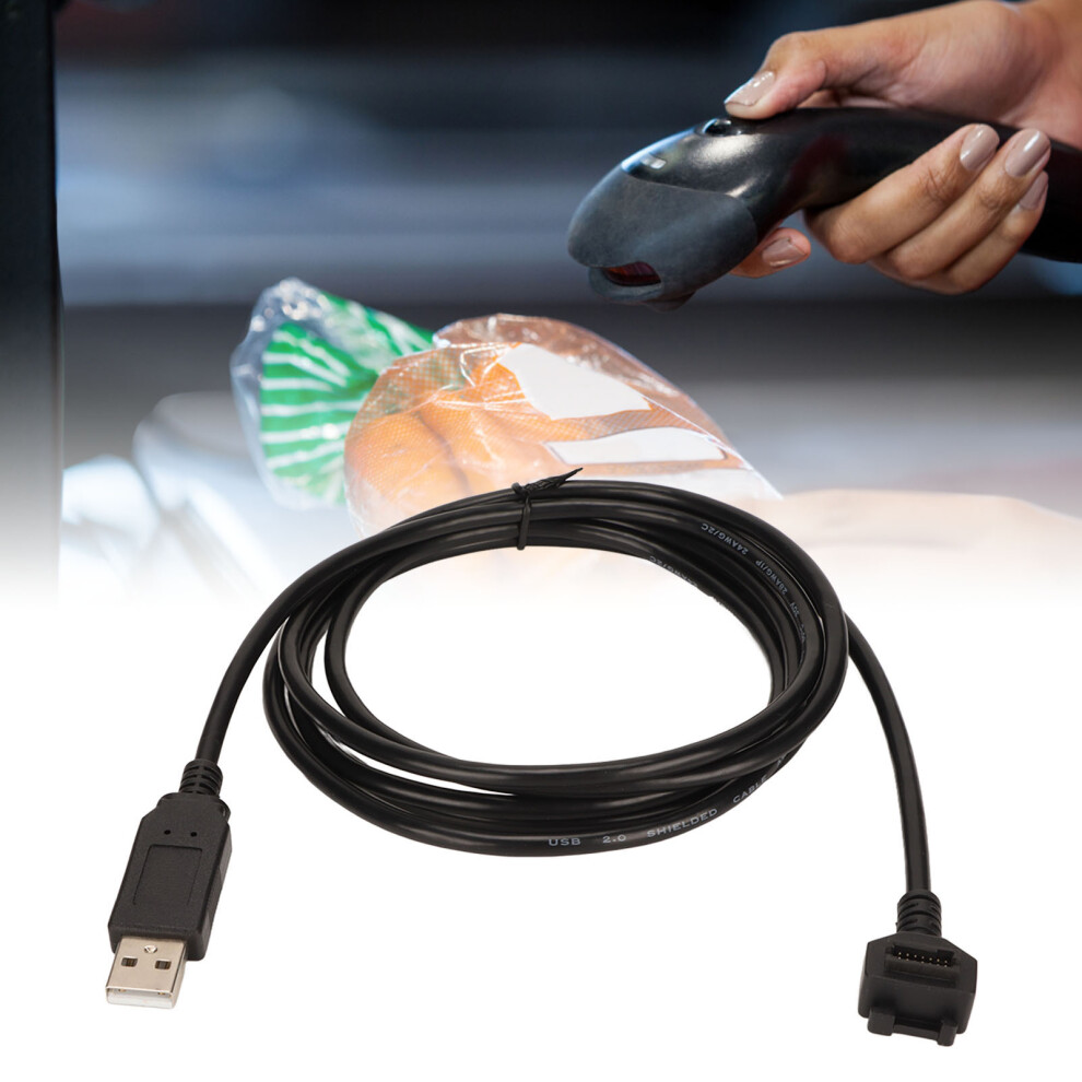 6.6Ft Usb Cable For Verifone Vx820 Vx810 14Pin Idc To Usb 480 Mbps Stable Data Transmission Usb Scanner Cable For Office 6911320761288