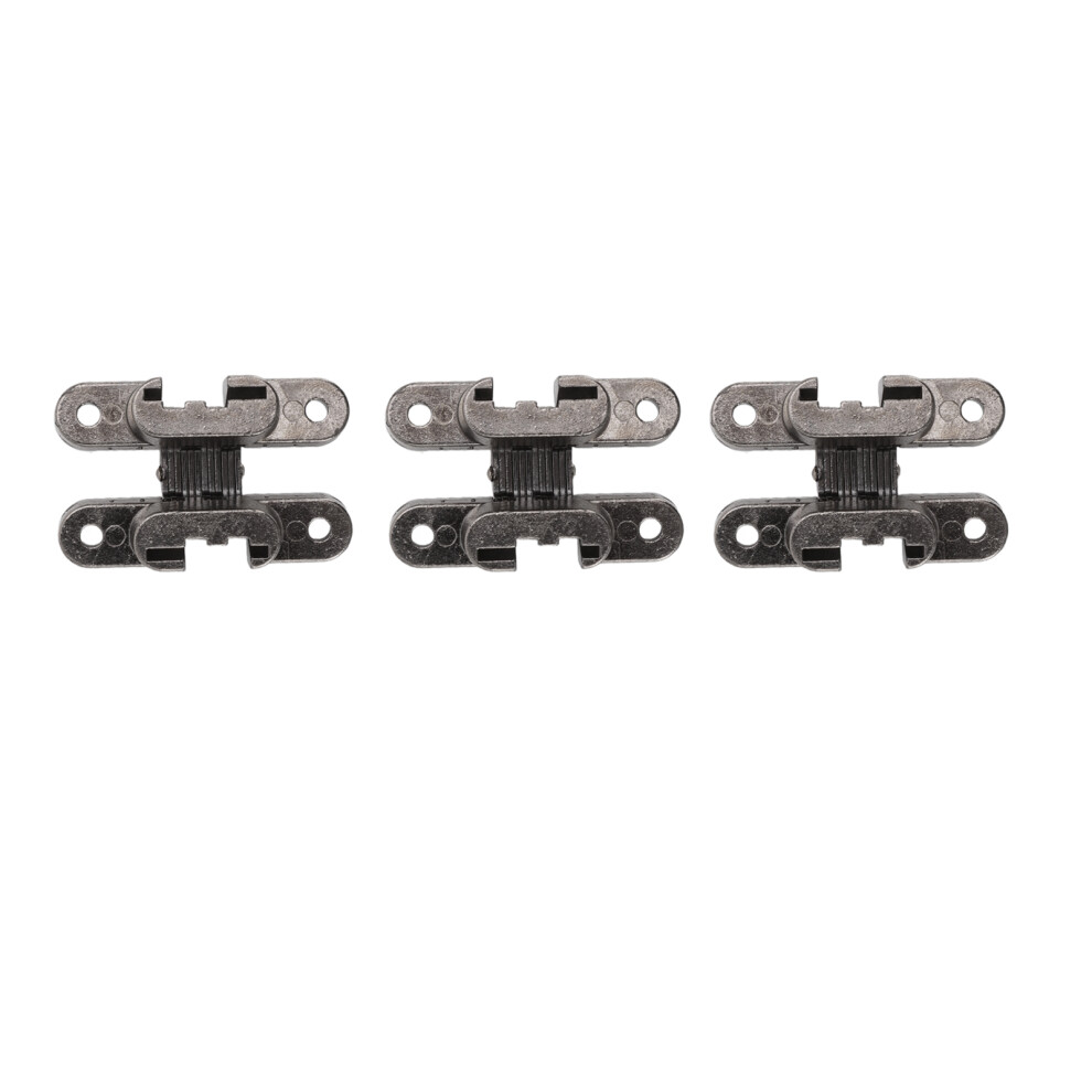 3 Pcs 43Mm Mini Door Lock Hinges Invisible 180 Degree Zinc Alloy Cross Hinge For Cabinet Jewel Box 8151320761866