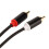 XLR-Stecker männlich zu 2-RCA-Kabel 1 m schwarzes Nylonkabel 3.3ft 10