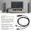 XLR-Stecker männlich zu 2-RCA-Kabel 1 m schwarzes Nylonkabel 3.3ft 6