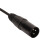 XLR-Stecker männlich zu 2-RCA-Kabel 1 m schwarzes Nylonkabel 3.3ft 11
