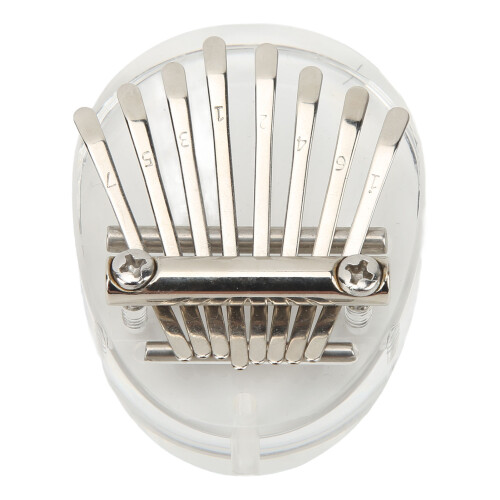 Crystal Kalimba mini de 8 teclas con cordón