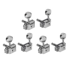 6 Stück Gitarren-Stimmwirbel Metall Silber