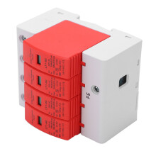 4P Surge Protective Device Flame Retardant Housing Easy Installation Arrester Device AC385V 30kA to 60kA