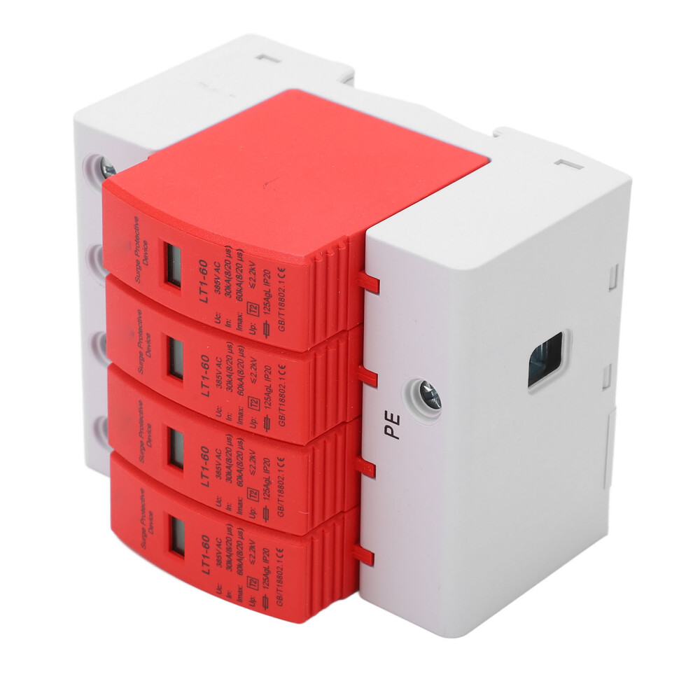 4P Surge Protective Device Flame Retardant Housing Easy Installation Arrester Device Ac385v 30Ka To 60Ka 9311320763324