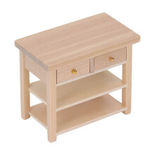 Birken-Badschrank 1:12 L9xW5.2xH7.6cm Deckel:N/A