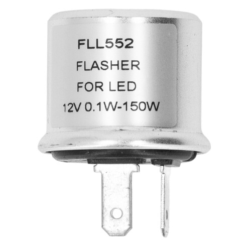 FLL552 2-Pin LED-Flasher-Relais 0,1 W–150 W Silber 2