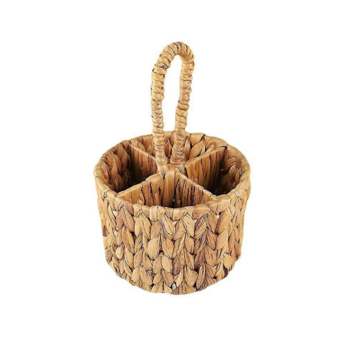 Cesto contenitore in giacinto d'acqua e rattan ALBUFERA | Maisons du Monde