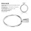 45# Stahlring-Basis Vier Krallen 20x30mm Silber 11