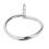 45# Stahlring-Basis Vier Krallen 20x30mm Silber 6