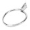 45# Stahlring-Basis Vier Krallen 20x30mm Silber 10