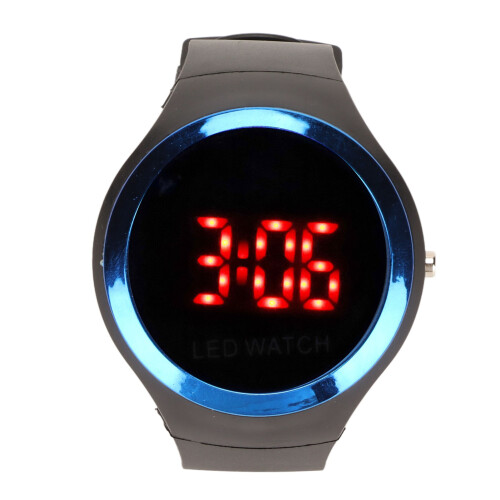Blaue Kunststoff-Kinder-Digitaluhr 240 mAh rotes LED 1