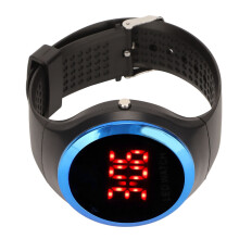 Blaue Kunststoff-Kinder-Digitaluhr 240 mAh rotes LED