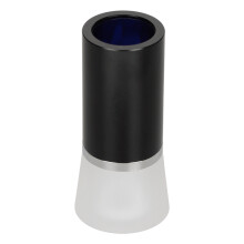 10 zylindrisches Vergrößerungsglas, schwarzes Metall